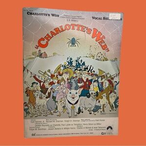 Vintage Charlotte's Web Sheet Music Vocal Selections RARE